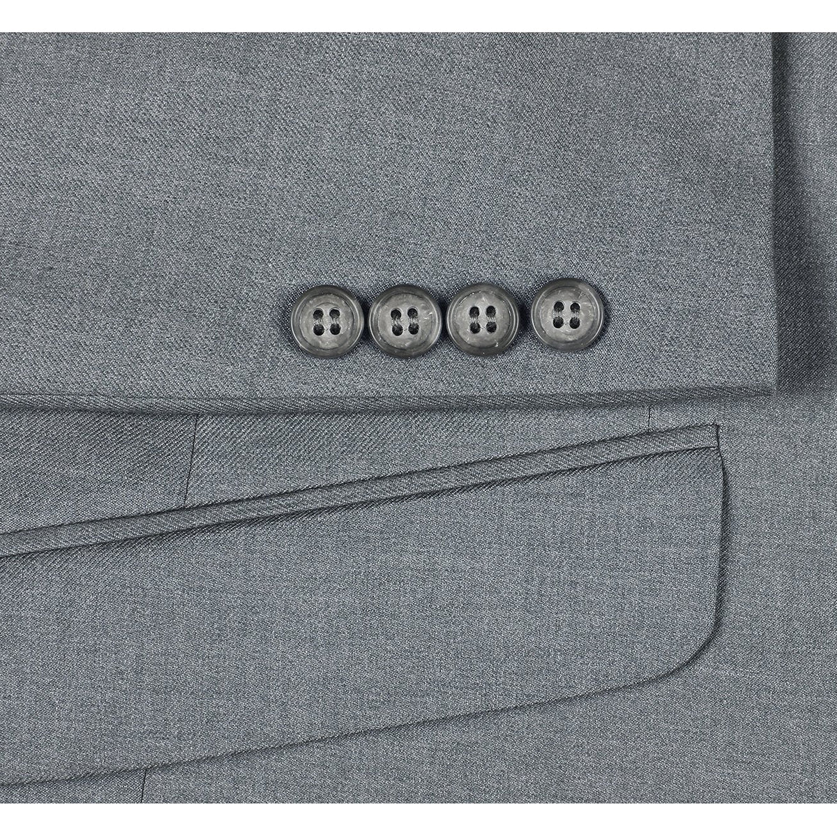 2110-2 Men's Slim Fit Solid Stretch 2-Piece Suit