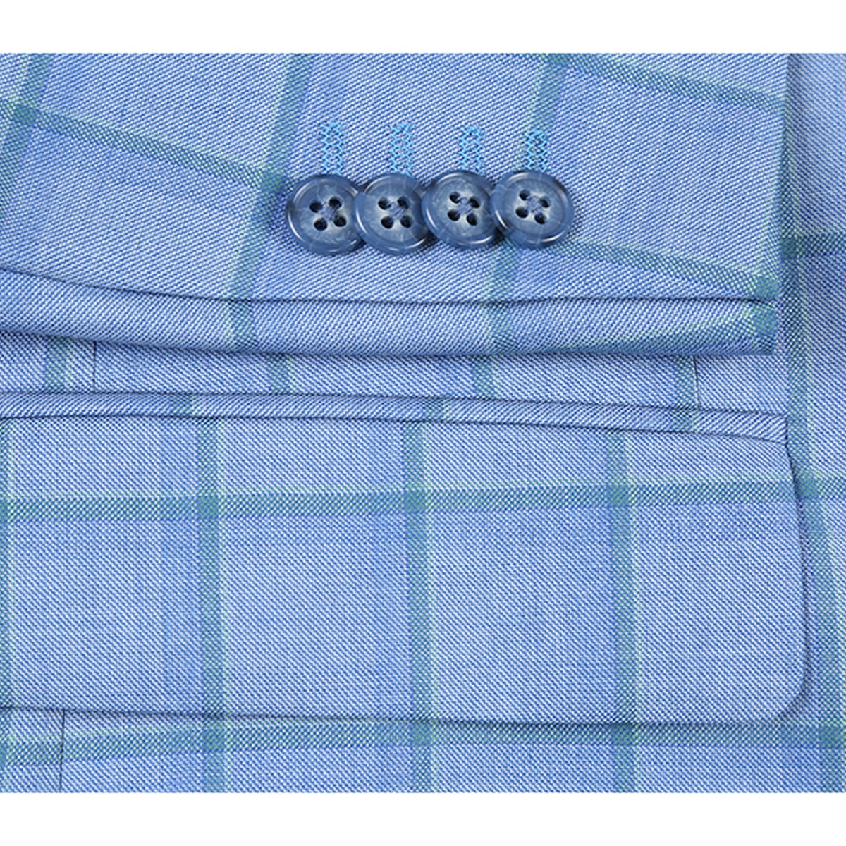 565-1 Men's Classic Fit Wool Blazer BLUE L48 Classic Fit