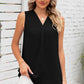 Texture V-Neck Sleeveless Top