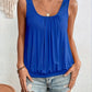 Full Size Ruched Scoop Neck Tank