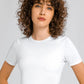 Round Neck Short Sleeve Yoga Tee