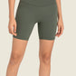 Seamless High-Rise Wide Waistband Biker Shorts