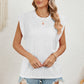 Eyelet Round Neck Tank