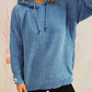 Drawstring Long Sleeve  Hooded Sweater