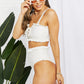 Frill Trim Lace-Up Bikini Set