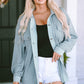 Button Down Drop Shoulder Jacket