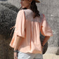 Tie Neck Half Sleeve Blouse