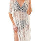 Lace V-Neck Half Sleeve Cover-Up