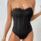 Perfee Strapless Sweetheart Neck Bodysuit