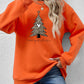 Christmas Tree Graphic Long Sleeve Sweatshirt