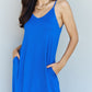 Ninexis Good Energy Full Size Cami Side Slit Maxi Dress in Royal Blue