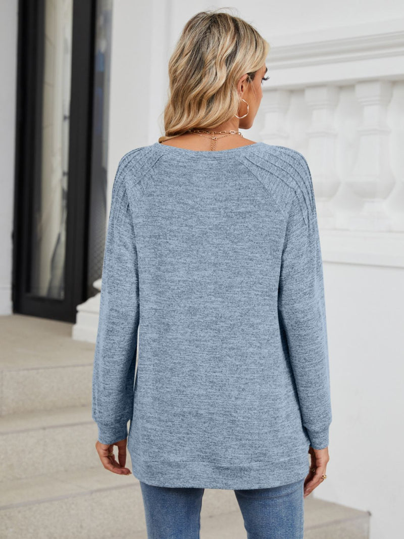 Round Neck Long Sleeve T-Shirt