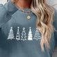 Christmas Tree Graphic Drop Shoulder Sweatshirt