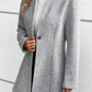 One Button Long Sleeve Coat