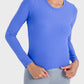 Round Neck Long Sleeve Sports Top