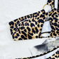 Leopard One-Shoulder Bikini Set