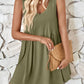 Plunge Wide Strap Mini Tank Dress