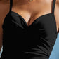 Ruched Sweetheart Neck One-Piece Swimwear