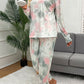 Tie-Dye Round Neck Top and Drawstring Pants Lounge Set