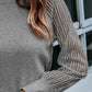 Round Neck Raglan Sleeve Knit Top