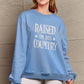 Simply Love Full Size RAISED ON 90'S COUNTRY Graphic Sweatshirt