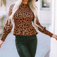 Leopard Smocked Peplum Top