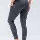 Breathable Wide Waistband Active Leggings with Pockets