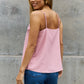 Sweet Lovely By Jen Full Size Scalloped Cami in Rosewood