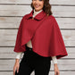 Collared Neck Cropped Cape