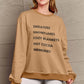 Simply Love Full Size Letter Graphic Round Neck Sweatshirt