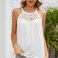 Lace Detail Round Neck Sleeveless Top