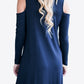 Cold-Shoulder Long Sleeve Round Neck Dress