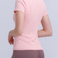 Round Neck Short Sleeve Active Top