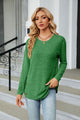 Round Neck Long Sleeve T-Shirt Green