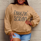 Simply Love Full Size FREEZIN' SEASON Graphic Sweatshirt