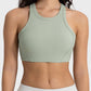 Wide Strap Cropped Sport Tank