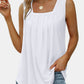 Ruched Square Neck Tank