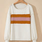 Color Block Long Sleeve Sweatshirt