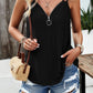 Devine Eyelet V-Neck Double Strap Cami