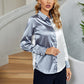 Two-Tone Long Sleeve Collared Shirt