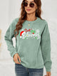 DON'T STOP BELIEVING Graphic Sweatshirt Sage