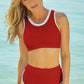 Contrast Trim Two-Piece Swimsuit