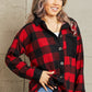 Heimish Make It Last Full Size Contrast Plaid Shacket