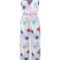 Printed Wide Strap Top and Pants Set