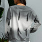 Tie-Dye Drop Shoulder Round Neck Sweatshirt