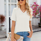 V-Neck Short Sleeve Blouse