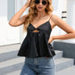 Twisted Cutout Peplum Cami