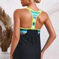 Chevron Stripe Racerback Swim Tank