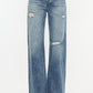 Kancan Distressed High Waist Bootcut Jeans