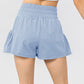 Elastic Waist Pocketed Active Shorts